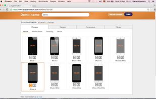 Select a device frame