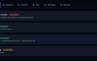 Appfora Legal generates product-specific legal document drafts