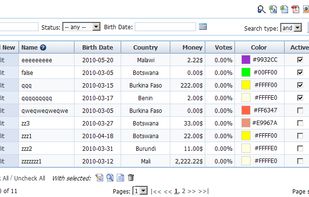 ApPHP DataGrid screenshot 2