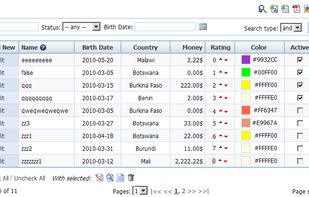 ApPHP DataGrid screenshot 3