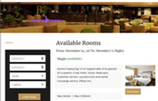 ApPHP Hotel Site screenshot 1