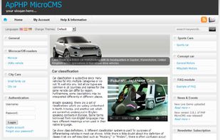 ApPHP MicroCMS screenshot 3