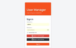 User Management with SSO