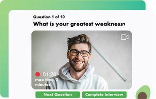 Practice like during a real video interview.