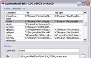 ApplicationsPaths screenshot 1