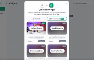 Create branded personal apps for YouTube creators and influencers.