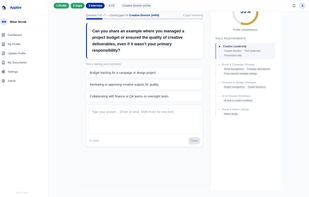 Answer questions the system generates based on gaps between your profile and the job you want to apply to