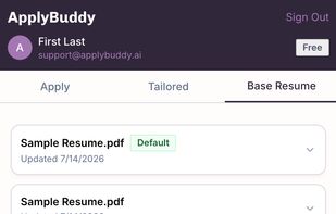 ApplyBuddy screenshot 2