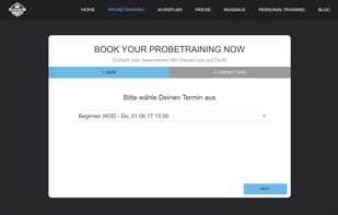 Fully automated booking for trial workouts with lead management and auto follow ups.