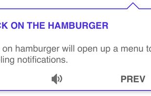 Preview of tooltip for Walkthroughs