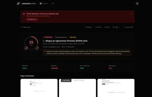 Aprensec URL Scanner Online screenshot 1