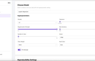 Fine-tune hyperparameters effortlessly to boost model performance. Adjust parameters, test variations, and quickly see what works best for your dataset.