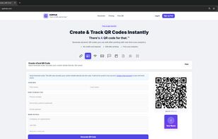 Each QR type has its own simple form, no design skills needed.