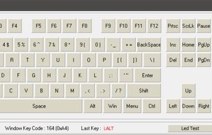 Aqua's KeyTest screenshot 1