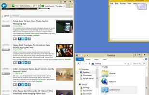 Dock window to sides or corners