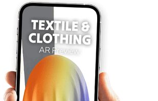 Textile & Clothing AR: real-time fabric preview with color configurator on smartphone