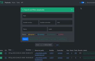 ARA Records Ansible screenshot 1