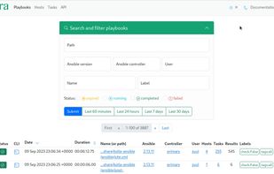 ARA Records Ansible screenshot 1