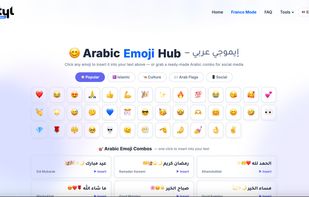 Open the symbols or kaomoji page, scroll to where the full grid of emojis/symbols is visible. Capture the grid + copy button. Shows the site has multiple features beyond just keyboards.