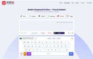 Multi-language virtual keyboard with real-time Arabic typing and emoji support.