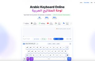 Open kactyl.com/arabic/, type a few Arabic words so the output box shows real Arabic text. Capture the keyboard buttons + the text output together. Shows the tool actually works.