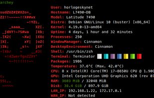 Complete preview of a Debian system