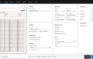 Archi Reports screenshot 1