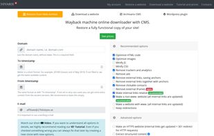 Archivarix screenshot 1