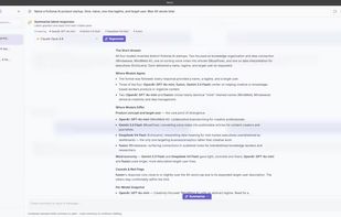 Summarize responses from multiple AI models to extract insights