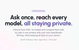 Ask once, reach every AI model. All staying private