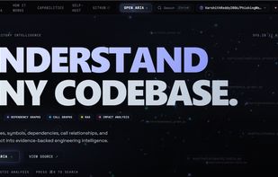 ARIA repository intelligence dashboard for exploring and understanding unfamiliar codebases.