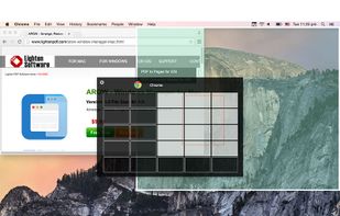 Move and resize windows with smart panel.