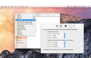 Define window buttons' behaviors for quick snap. 