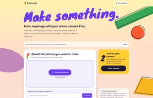Art Overlay landing page