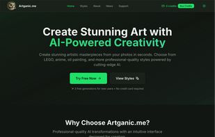 Artganic.me screenshot 1