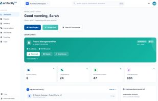 Artifactly dashboard