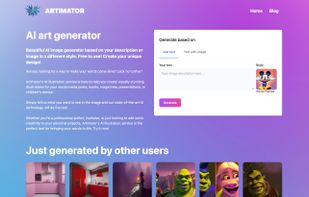 Artimator screenshot 1