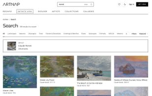 Search by artist, theme or color