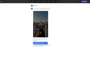 Preview of a generated product video ad.