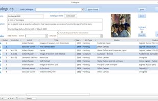 Easily create as many artwork catalogs as you need