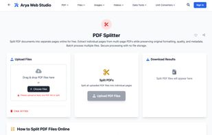 PDF splitter