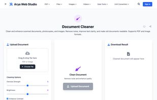 Scanned Document Cleaner