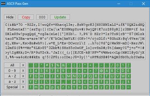 ASCII Pass Gen screenshot 1