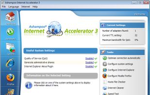 Ashampoo Internet Accelerator screenshot 1