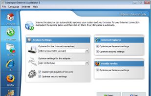 Ashampoo Internet Accelerator screenshot 1