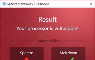 Your processor is vulnerable!