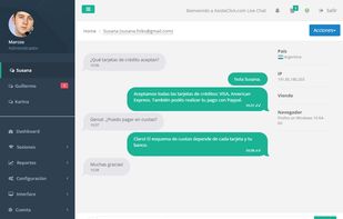 Chat with customers in real time.