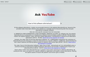 Ask YouTube screenshot 1