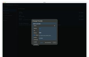 Switch among AI providers