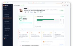 Review Intelligence:
Review Intelligence analysing hundreds of customer reviews for sentiment, complaint categories, and feature requests.